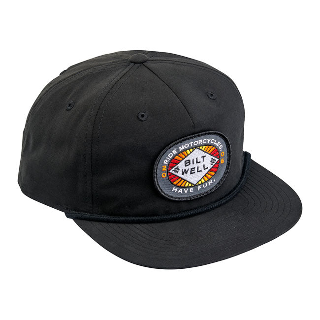 Biltwell RMHF 2 Snap Back Cap Black - FREE UK Shipping, FREE 365 Day Returns | Moto Central