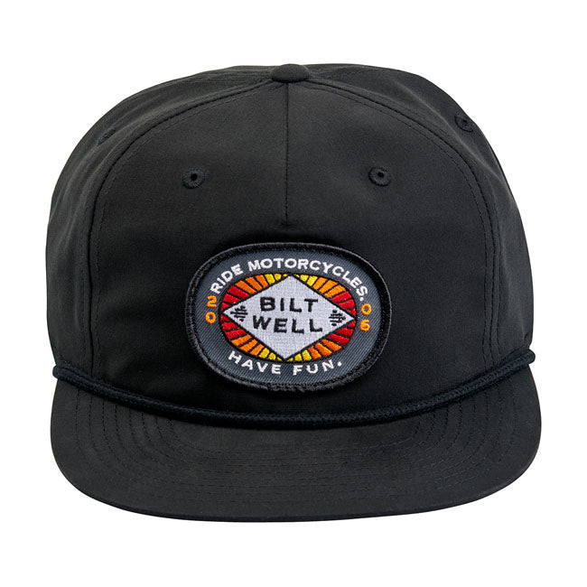 Biltwell RMHF 2 Snap Back Cap Black - FREE UK Shipping, FREE 365 Day Returns | Moto Central