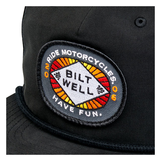 Biltwell RMHF 2 Snap Back Cap Black - FREE UK Shipping, FREE 365 Day Returns | Moto Central