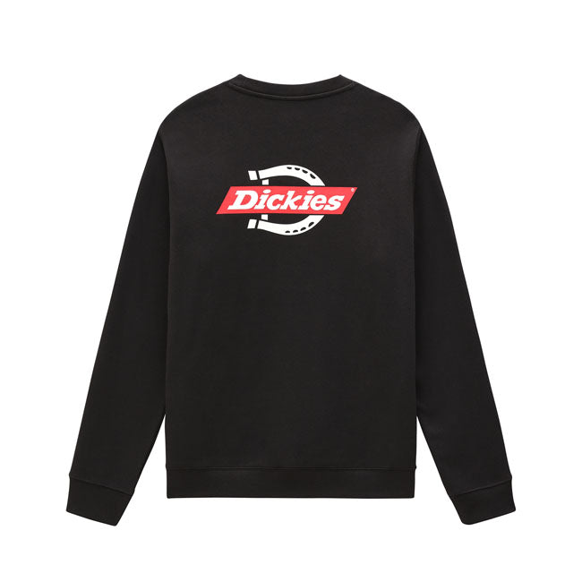 Dickies Ruston Sweat Shirt Black - FREE UK Shipping, FREE 365 Day Returns | Moto Central