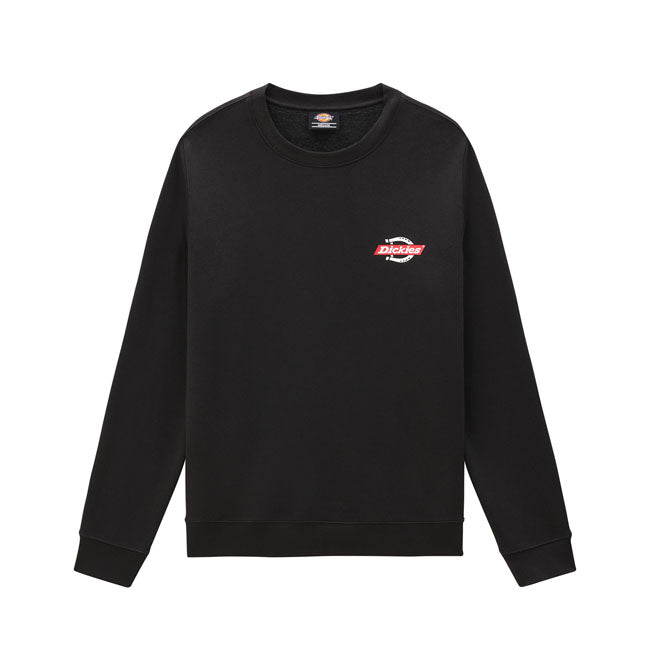 Dickies Ruston Sweat Shirt Black - FREE UK Shipping, FREE 365 Day Returns | Moto Central