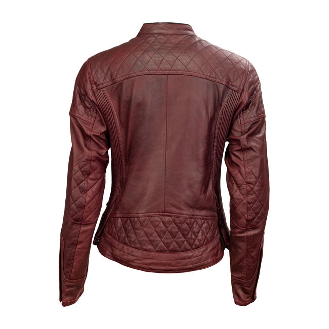 Roland Sands Design Riot Ladies Jacket Oxblood - FREE UK Shipping, FREE 365 Day Returns | Moto Central