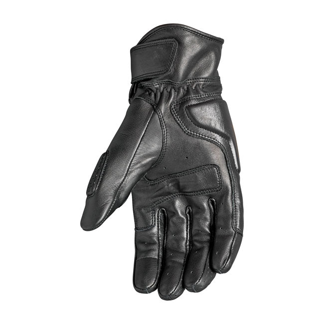 Roland Sands Design Rourke Leather Gloves Black - FREE UK Shipping, FREE 365 Day Returns | Moto Central