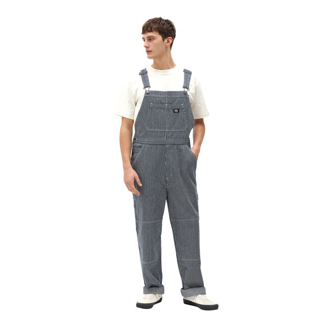 Dickies Oronoco Bib Overall Hickory Stripe - FREE UK Shipping, FREE 365 Day Returns | Moto Central