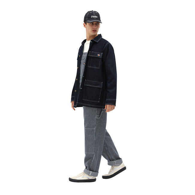 Dickies Oronoco Bib Overall Hickory Stripe - FREE UK Shipping, FREE 365 Day Returns | Moto Central