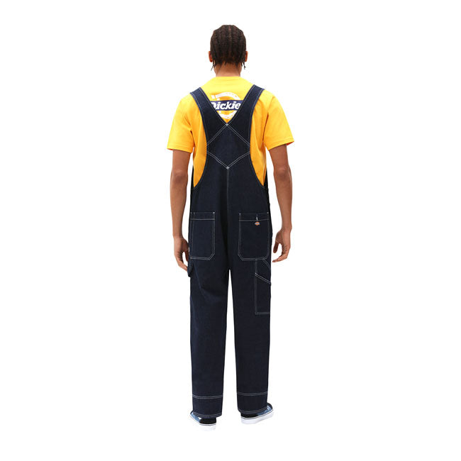 Dickies Oronoco Bib Overall Rinsed Blue - FREE UK Shipping, FREE 365 Day Returns | Moto Central