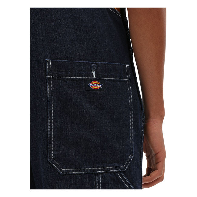 Dickies Oronoco Bib Overall Rinsed Blue - FREE UK Shipping, FREE 365 Day Returns | Moto Central