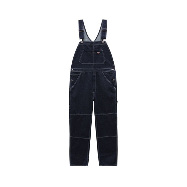 Dickies Oronoco Bib Overall Rinsed Blue - FREE UK Shipping, FREE 365 Day Returns | Moto Central