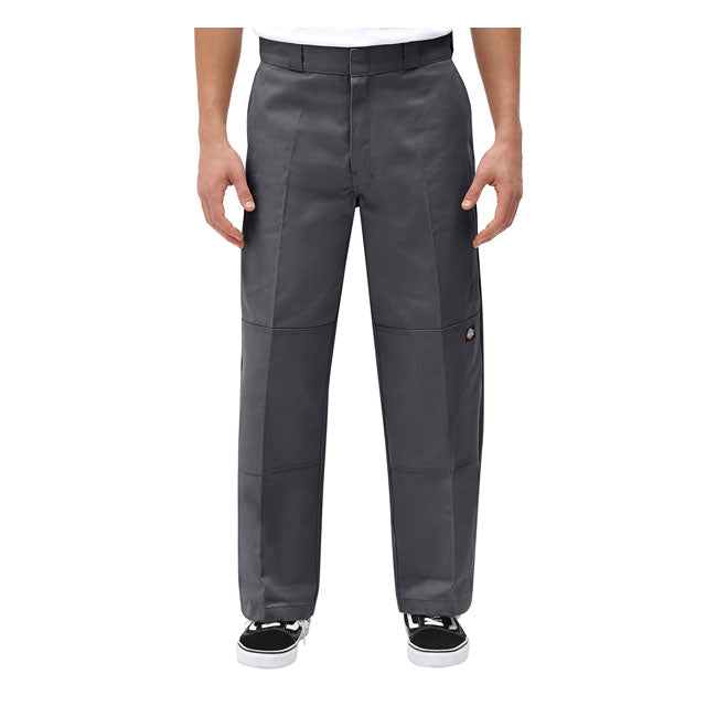 Dickies Double Knee Trouser Charcoal Grey - FREE UK Shipping, FREE 365 Day Returns | Moto Central