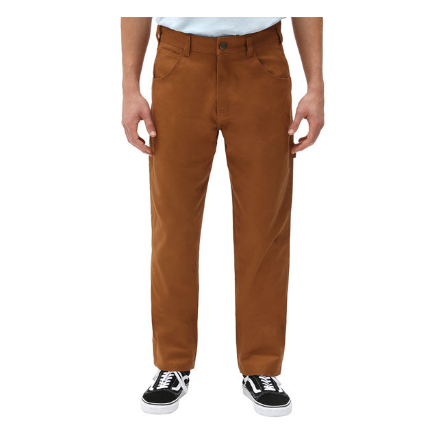 Dickies Fairdale Twill Trouser Brown Duck - FREE UK Shipping, FREE 365 Day Returns | Moto Central