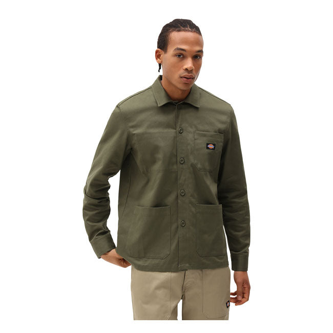 Dickies Funkley Shirt Military Green - FREE UK Shipping, FREE 365 Day Returns | Moto Central