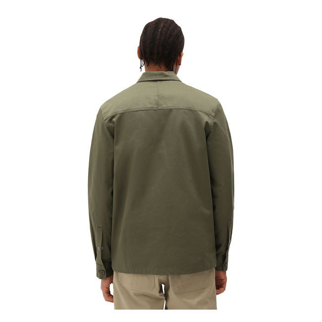 Dickies Funkley Shirt Military Green - FREE UK Shipping, FREE 365 Day Returns | Moto Central