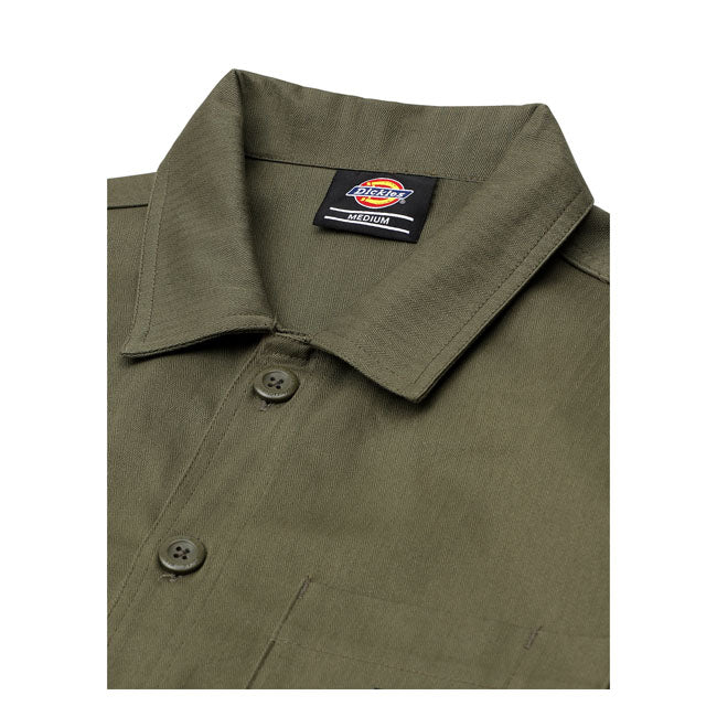 Dickies Funkley Shirt Military Green - FREE UK Shipping, FREE 365 Day Returns | Moto Central