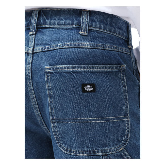 Dickies Garyville Denim Shorts Classic Blue - FREE UK Shipping, FREE 365 Day Returns | Moto Central