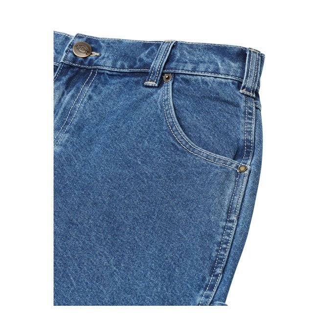 Dickies Garyville Denim Shorts Classic Blue - FREE UK Shipping, FREE 365 Day Returns | Moto Central