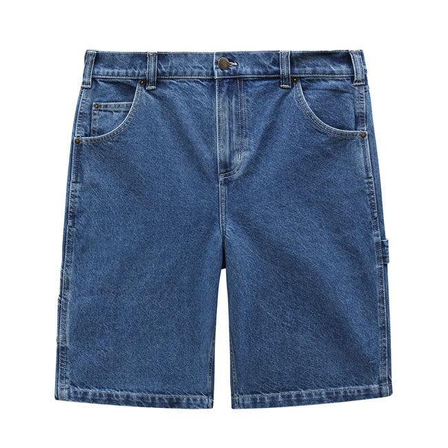 Dickies Garyville Denim Shorts Classic Blue - FREE UK Shipping, FREE 365 Day Returns | Moto Central