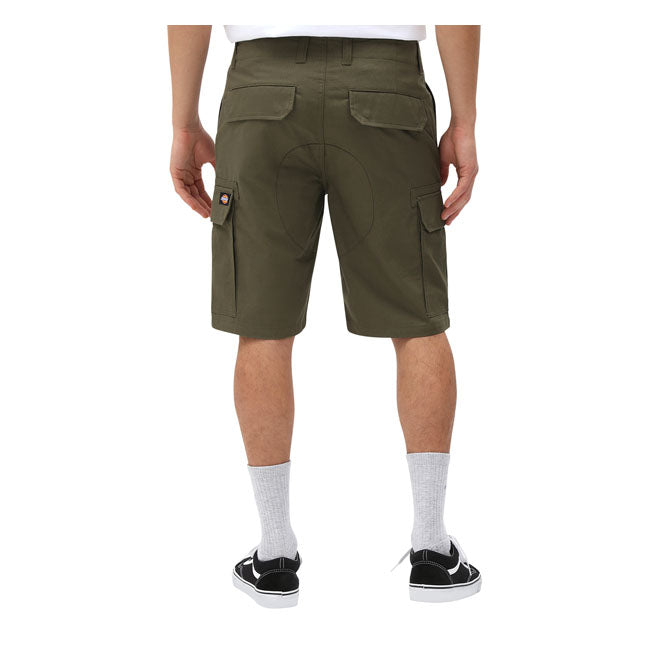 Dickies Millerville Shorts Military Green - FREE UK Shipping, FREE 365 Day Returns | Moto Central