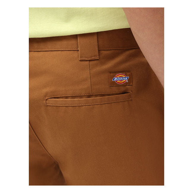 Dickies Slim Fit Shorts Brown Duck - FREE UK Shipping, FREE 365 Day Returns | Moto Central