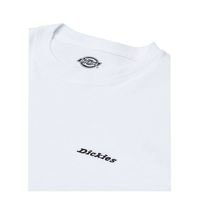 Dickies Loretto Long Sleeves T-Shirt White - FREE UK Shipping, FREE 365 Day Returns | Moto Central