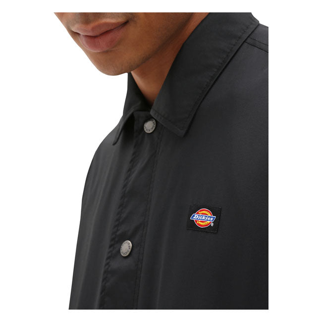 Dickies Oakport Coach Jacket Black - FREE UK Shipping, FREE 365 Day Returns | Moto Central