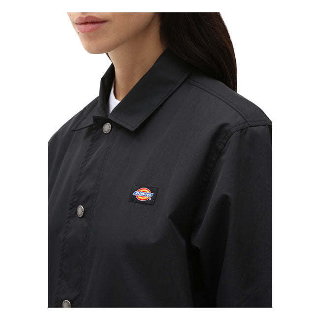 Dickies Oakport Coach Jacket Black - FREE UK Shipping, FREE 365 Day Returns | Moto Central