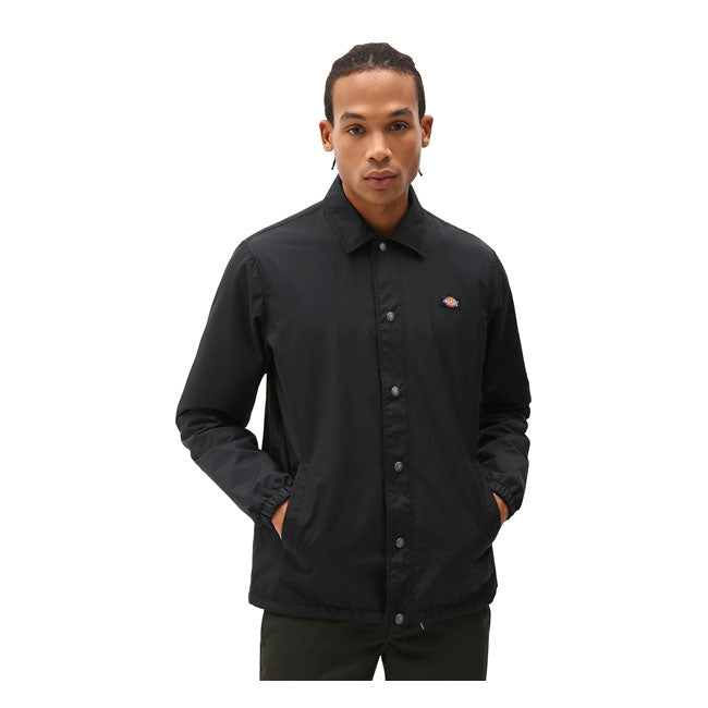 Dickies Oakport Coach Jacket Black - FREE UK Shipping, FREE 365 Day Returns | Moto Central