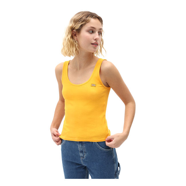 Dickies Mapleton Ladies Top Cadnium Yellow - FREE UK Shipping, FREE 365 Day Returns | Moto Central