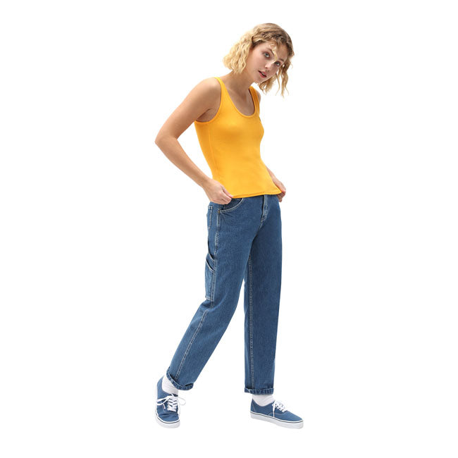 Dickies Mapleton Ladies Top Cadnium Yellow - FREE UK Shipping, FREE 365 Day Returns | Moto Central