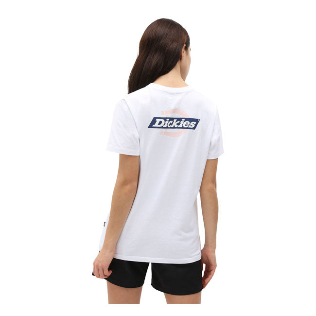 Dickies Ruston Ladies T-Shirt White - FREE UK Shipping, FREE 365 Day Returns | Moto Central