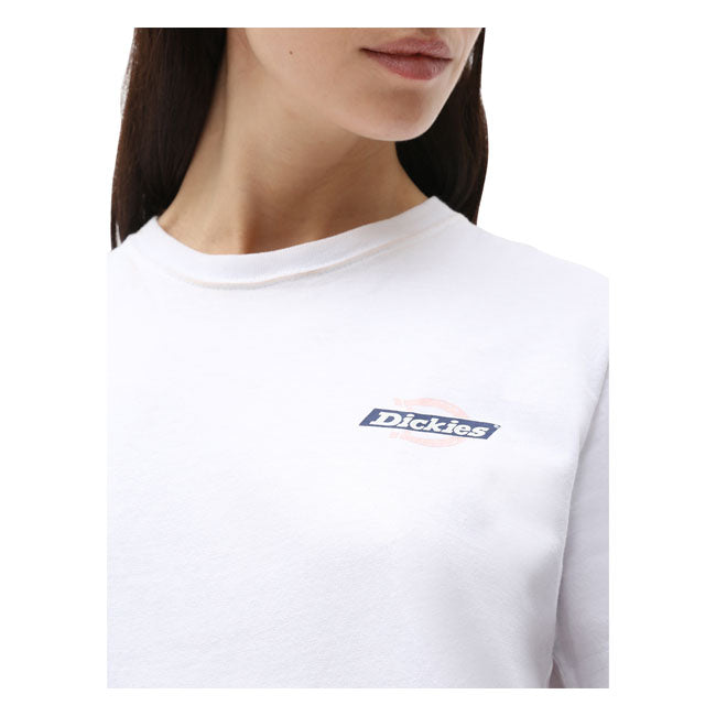 Dickies Ruston Ladies T-Shirt White - FREE UK Shipping, FREE 365 Day Returns | Moto Central