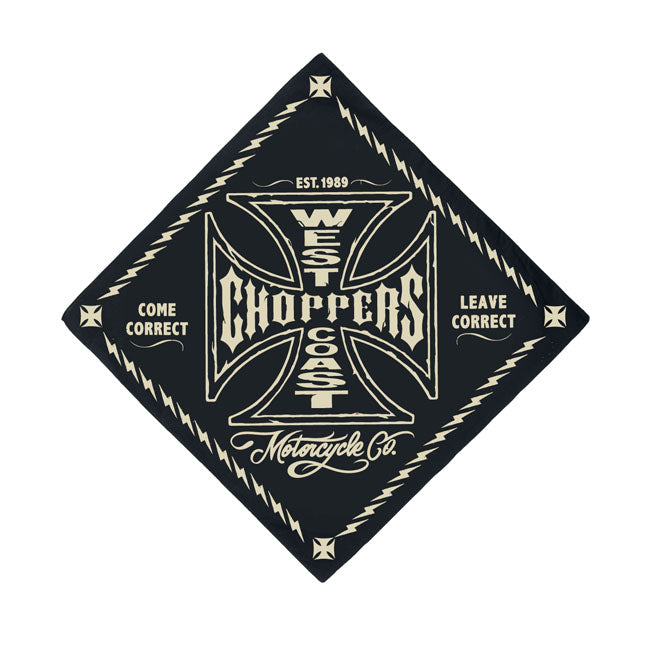 West Coast Choppers Motorcycle Co. Bandana Black - FREE UK Shipping, FREE 365 Day Returns | Moto Central