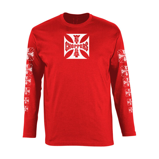 West Coast Choppers OG Logo ATX Long Sleeves T-Shirt Red