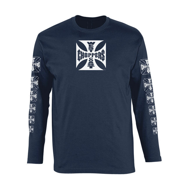 West Coast Choppers OG Logo ATX Long Sleeves T-Shirt Navy