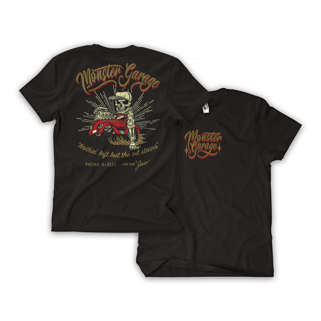 Monster Garage Oil Kids Tee Black