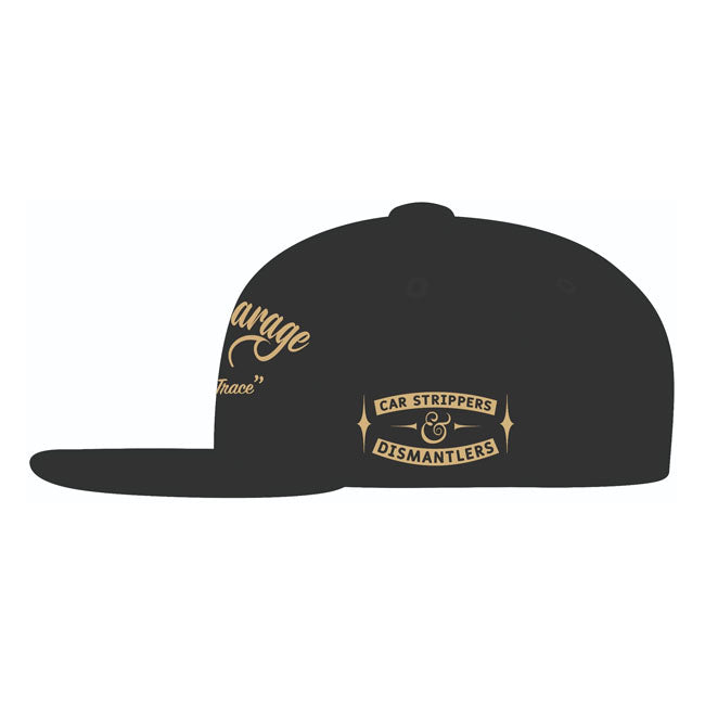 Monster Garage Dismantlers Flatbill Snapback Cap Black