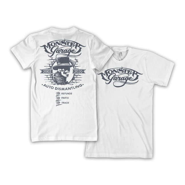 Monster Garage Hat Tee White