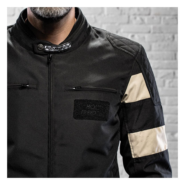 Holy Freedom Prison Jacket Black / Off White - FREE UK Shipping, FREE 365 Day Returns | Moto Central