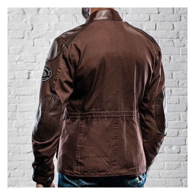 Holy Freedom Quattro Wax Leather Jacket Brown  - FREE UK Delivery - Moto Central