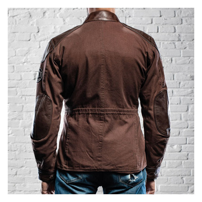 Holy Freedom Quattro Wax Leather Jacket Brown  - FREE UK Delivery - Moto Central