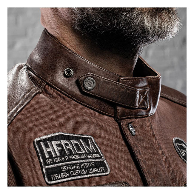 Holy Freedom Quattro Wax Leather Jacket Brown  - FREE UK Delivery - Moto Central