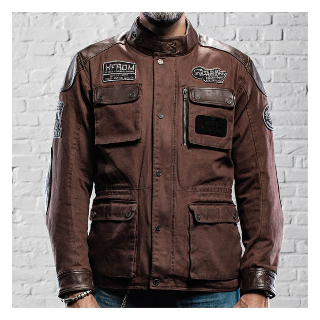 Holy Freedom Quattro Wax Leather Jacket Brown