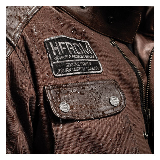 Holy Freedom Quattro Wax Leather Jacket Brown  - FREE UK Delivery - Moto Central