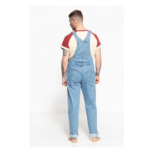 King Kerosin Dungaree Jeans Stonewashed