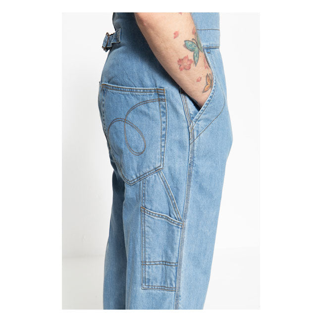 King Kerosin Dungaree Jeans Stonewashed