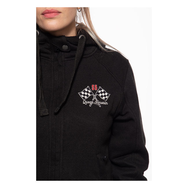 King Kerosin Queen Kerosin Queen Speed Garage Ladies Hoodie Black