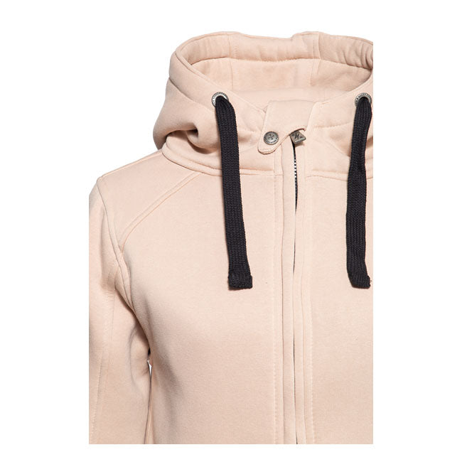 King Kerosin Queen Kerosin Qk Heart Blanko Ladies Hoodie Beige