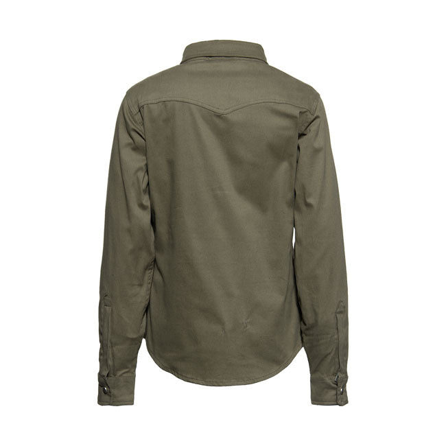 King Kerosin Queen Kerosin Blanko Workwear Ladies Shirt Olive