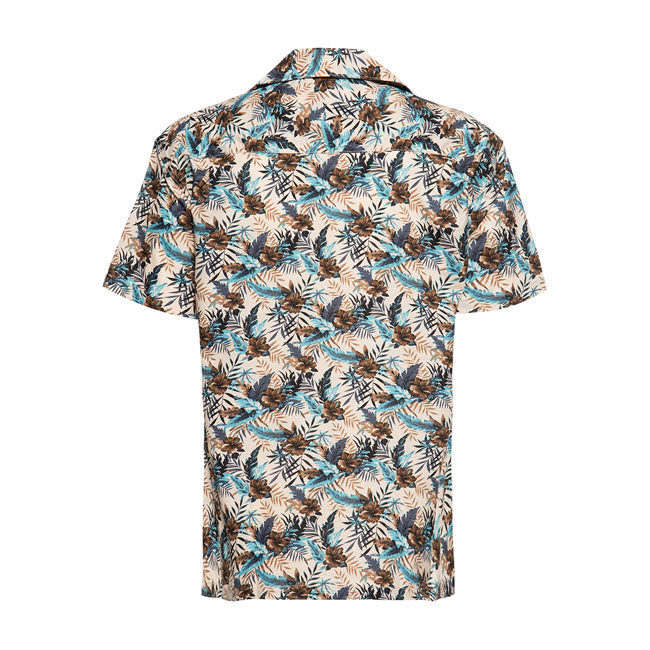 King Kerosin Tropical Summer Hawaii Shirt Beige - FREE UK Shipping, FREE 365 Day Returns | Moto Central