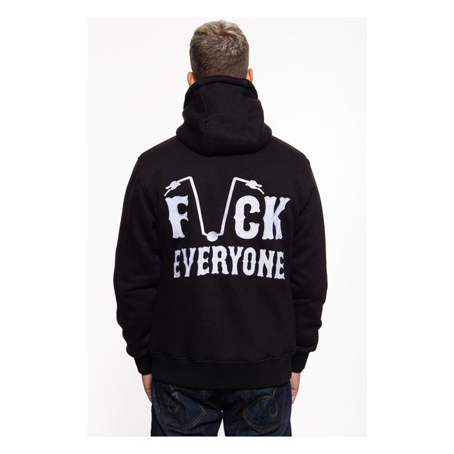 King Kerosin F*ck Everyone Hoodie Black - FREE UK Shipping, FREE 365 Day Returns | Moto Central