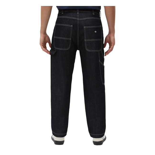 Dickies Garyville Carpenter Jeans Rinsed - FREE UK Shipping, FREE 365 Day Returns | Moto Central